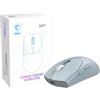 MSI Forge GM340 Wireless Sky Mouse da gioco senza fili/cablato, 12000 DPI, tasso di interrogazione di 1000 Hz, design simmetrico, 50+ milioni di clic, 6 pulsanti, autonomia 82 ore, latenza 1 ms, 57 g
