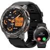 KOSPET T3 Smartwatch Uomo Rugged, Display AMOLED da 1,43, Batteria extra large, Corpo in acciaio inox robusto orologio militare, Monitoraggio Frequenza Cardiaca e SpO2