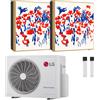 LG Condizionatore LG ARTCOOL Gallery PHOTO dual split 9000+12000 BTU inverter A+++ wifi unità esterna 4.7 kW MU2R17.U18A0/A09GA1.NSE_1/A12GA1.NSE_1