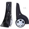 DAYnagh Ruote di Valigia, 2 Valigia bagagli, Ruote di ricambio universale Valigia trolley bagagli di ricambio accessorio per Valigia da viaggio, Nero , Semplice