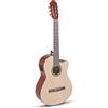 GEWA chitarra classica elettro-acustica Basic Plus, tavola in abete, corpo in tiglio, 4/4, naturale