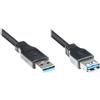 Good Connections 2711-S05 Good Connections USB3.0 Kabel A-St.-A-Bu. schwarz 5m