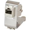 Logilink MP0052 Logilink Hutschienenadapter f. 2xRJ45 Keystone Module,Metall
