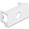 Delock 81372 - Mascherina modulare Easy 45 con foro M10, 45 x 22,5 mm, 10 pezzi, bianco