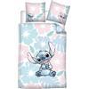 Disney Set di biancheria da letto Lilo & Stitch copripiumino 140 cm x 200 cm federa 65 cm x 65 cm