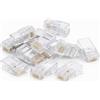 DSIT DANICOM UTP RJ45 CAT5e Connettore di rete passante - per cavi flessibili e rigidi 10 pezzi