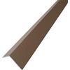 Profilo angolare 2,6 m 10x10 mm alluminio ruggine
