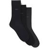 Hugo Boss Confezione da 3 paia di calzini lunghi standard in tessuto elasticizzato da uomo, colore multicolore, taglia 43-46, Fantasy961, 43-46