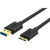 Unitek Cavo Unitek USB 3.0. microUSB-USB, 1,0m; [Y-C461GBK]
