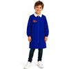 Ambrosino Grembiule scuola elementare blu zip bambino Ambrosino Made in Italy ricamo Car S208, BLU