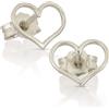 Gioielleria Lucchese Oro Orecchini Cuore Oro Bianco 18 kt GL102536