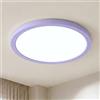 LQWELL® Plafoniera Lampada da soffitto a LED, Lampada da bagno impermeabile IP44 Rotonda Piatta 18W 6000K 1600LM Sottile per Soggiorno Bagno Camera da letto Cucina Seminterrato Ufficio, 220 * 24mm