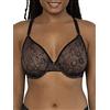 Smart & Sexy Sheer Mesh Demi Underwire Bra, Colore Nero con Febbre da Balletto (Punta Liscia), 3D Donna