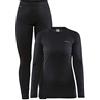Craft Set di 2 Strati da Donna, Nero, M
