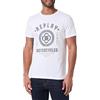 Replay Maglietta da Uomo a Maniche Corte con Branding, Bianco 001 (Bianco), M