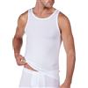 HUBER Herren Achselshirt Canottiera, Bianco (Weiss 0500), XL Uomo