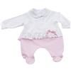 GARY SRL TUTINA NEONATO IN PURO COTONE R7010 GARY ROSA