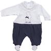 GARY SRL TUTINA NEONATO IN PURO COTONE R7016 GARY BLU