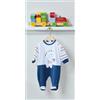 GARY SRL TUTINA NEONATO IN JERSEY GARY U7023 AZZURRO MARE
