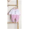 GARY SRL TUTINA NEONATA MANICA LUNGA IN COTONE GARY Z70001 GLICINE