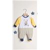 GARY SRL TUTINA NEONATO IN JERSEY Z70100 GIALLO/AZZURRO