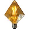 TECNOLUX EURO-Lampadine LED 4W E27 a filamento, illuminazione vintage LED 4W Edison 3000K Diamond Point 46084