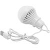 Fafeicy Lampada LED Emergenza USB 5V 5W con Gancio | Luce bianca da campeggio, Design compatto e portatile, Guscio in PC anti-polvere, Per esterno e tenda