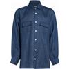 KITON - Camicia in lino - Blu notte