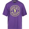VERSACE JEANS COUTURE - T-shirt - Prugna
