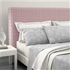 SaRani Copritestata Copri Testiere Letto Elasticizzato Morbido Tessuto Bolle Vari Color (Rosa)