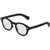 OKKIA Occhiale da Lettura Mod. Nashville Premontato Soft Touch-Spring Anti Luce Blu Nero Diottrie 3.00