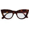 OKKIA Occhiale da Lettura Mod. Claudia Premontato Gatto Soft Touch Havana Diottrie 3.00