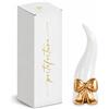 Cupido&Co. Cornetto Bianco con Fiocco Oro H 120 Mm con Scatola Ideale Bomboniera