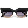 OKKIA Occhiale da Sole Premontato Gatto Big Frame Mod. Claudia Black Pink