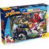 LISCIANIGIOCHI S.P.A. PUZZLE DF MAXI FLOOR SPIDERMAN - 150 PEZZI, GIOCO EDUCATIVO PER BAMBINI, PERSPECTIVA 3D, ALTA QUALITÀ