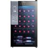 Midea Cantinetta Vino MDRW150FGG22, 34 Bottiglie, 1 Zona 5℃-18℃, Display Touch, Silenziosa 40 dB, Vetro Anti-UV, LED 3D, Installazione Libera, 47x44x84.5 cm, Nero