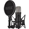 RØDE NT1 Signature Series, microfono a condensatore a diaframma largo con supporto antiurto, filtro anti-pop e cavo XLR per produzione musicale, registrazione vocale, streaming e podcasting (Nero)