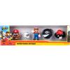 Jakks Pacific - Zestaw 5 Figur Super Mario Bros 6,5 cm - Kolekcjonerskie Figurki
