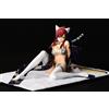 Orca Toys Statua Fairy Tail in scala 1/6 di Erza Scarlet - Gatto Tigre Bianca in stile Gravure, 13 cm