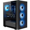 UNYKAch Scatola ATX Revelat Mesh Compact Edition | Chasis Gaming con 4 ventole × 120 mm ARGB, USB-C Gen 2, vetro temperato, supporto di raffreddamento 240 mm, mesh