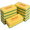 Vileda Professional,Spugna Abrasiva PurActive,Giallo,10pz,14x6cm,Antigraffio