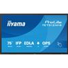 iiyama iiyama TE7512MIS-B4AG visualizzatore di messaggi Design chiosco 190,5 cm [75] LCD Wi-Fi 400 cd/mÂ² 4K Ultra HD Nero Touch screen Processore integrato Android 24/7 (75 TE7512MIS-B4AG Interactive Display - 75 Black 4K UHD Interactive Display 3x …