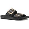 Geox Sandalo piatto da donna D BRIONIA R B, nero, 42 EU