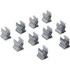 ReachMall 10 clip a molla, clip a molla aperta, collari per tubi, in acciaio al manganese, resistenti, 6-28 mm, per garage, baracche, cortili, armadi (6 mm)