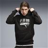 PUMA Felpa con cappuccio in pile PUMA Sport Logo Play da uomo, Abbigliamento, Nero, S