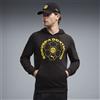 PUMA Felpa con cappuccio ftblCulture Borussia Dortmund da uomo, Abbigliamento, Nero, S