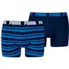 PUMA Everyday Striped Boxers 2P, Biancheria Intima Uomo, True Blue Combo - New, M