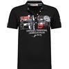 Geographical Norway Kerry Lady - Polo Classica Donna - Cotone A Maniche Corte Casual Button Down Polo Shirt Tops Regular Classic - Abito Ideale Primavera Estate (Nero XL-Taglia 4)