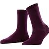 FALKE Cotton Touch W So sottili tinta unita 1 paio, Calzini Donna, Rosso Barolo 8596, 35-38