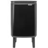 Brabantia Bo Waste Bin Hi Pattumiera 4L con Coperchio a Chiusura Ammortizzata, Secchio Interno Rimovibile e Maniglia per il Trasporto, ottimo per Bagno, Camera da Letto e Ufficio, Matt Black